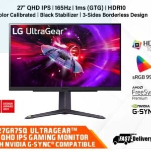 LG 27GR75Q-B 27IN (2560 X 1440) QHD GAMING IPS MONITOR
