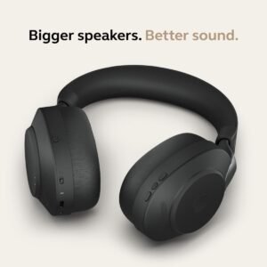 Jabra Evolve2 85 Wireless Over-the-head Stereo Headset - Black - Binaural - Supra-aural - Bluetooth