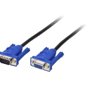 ATEN 20m 2L2919 VGA Male to Male with Audio (30/60cm)  24#*3COAX+7C  OD=7.5mm  black