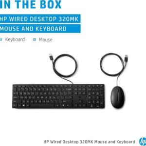 HP Wired Desktop 320MK Mouse and Keyboard