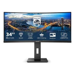 PHILIPS MONITOR 34" 346B1C CURVED LED 21:9 WQHD USB-C DOCKING HDMI 2.0 DP 1.2