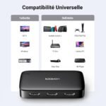 Ugreen HDMI 3*1 Switch Black, 4K@30hz