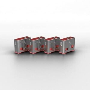 Lindy USB Port Blocker - Pack of 10, Pink 40460