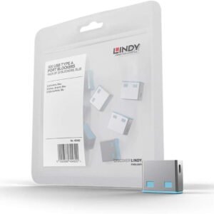 LINDY Type-A Pack of 10 Blockers, Blue (40462)
