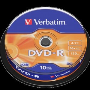 VERBATIM DVD-R 16X 4.7GB 10'S/SPINDLE #43523