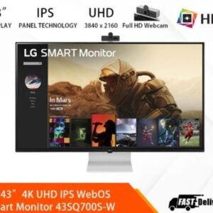 LG 43SQ700S-W 43IN 4k UHD (3840 X 2160) SMART MONITOR IPS DISPLAY