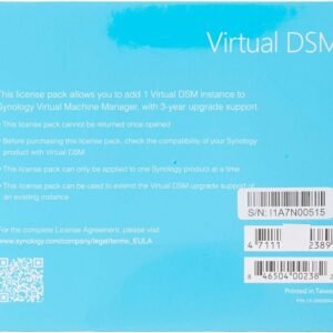 Synology License for one Virtual DSM instance on Virtual Machine Manager