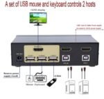 4K201HUK Fjgear 2 Port 4K Auto Hdmi Kvm Switch