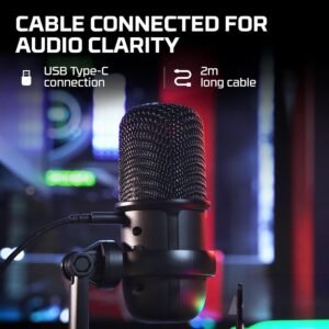 HyperX SoloCast Wired Condenser Microphone Black 4P5P8AA