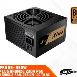 FSP HV PRO 85+ 550W. Black cables, DC-DC 80PLUS BRONZE