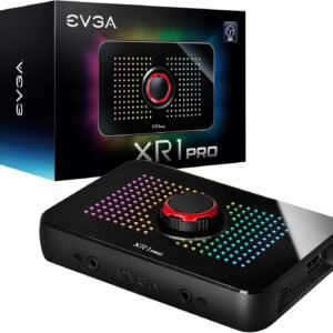 EVGA XR1 Capture Device, Certified for OBS, USB 3.0, 4K Pass Through, ARGB, Audio Mixer, PC, PS5, PS4, Xbox Series X and S, Xbox One, Nintendo Switch