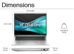 HP A77PCPT HP EliteBook 840 G11 14" Ultra 7 155U 6 GB - 512 GB SSD - Intel Chip - 1920 x 1200 - Windows 11 Pro