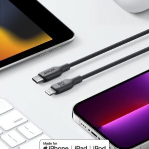 ANKER A80B2H11 Anker 542 USB-C to Lightning Cable (Bio-Based 6ft) Black