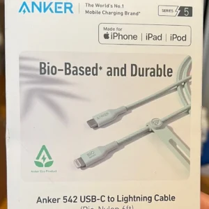 ANKER A80B2H31 Anker 542 USB-C to Lightning Cable (Bio-Based 6ft) Blue