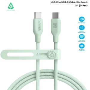 ANKER A80F2H21 Anker 544 USB-C to USB-C Cable (Bio-Based 6ft) White