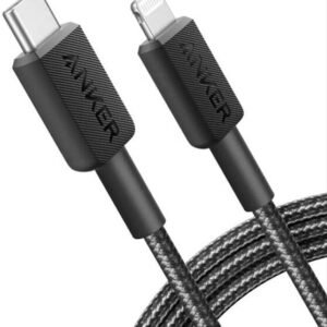 ANKER A81B5H11 Anker 322 USB-C to Lightning Cable (3ft Braided) Black
