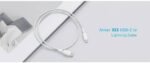 ANKER A81B5H21 Anker 322 USB-C to Lightning Cable (3ft Braided) White