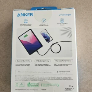 ANKER A81H6H11 Anker 322 USB-A to USB-C Cable (6ft Braided) Black
