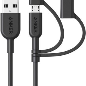 ANKER A8436H12 ANKER POWERLINE II 3 IN 1 CABLE BLACK (LIGHTNING / TYPE C / MICRO)