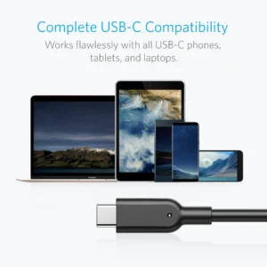 ANKER A8652H11 ANKER POWERLINE+ II USB-C TO LIGHTNING CABLE 3FT BLACK (C TO L)