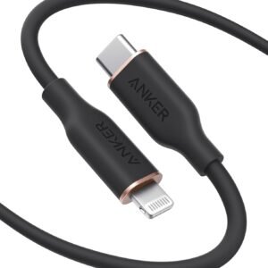 ANKER A8663H11 Anker PowerLine III Flow USB-C to Lightning 6ft Black