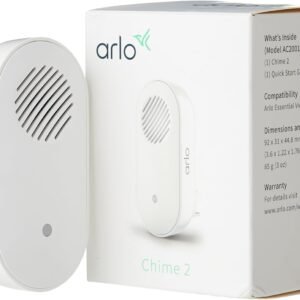 ARLO AC2001-100UKS ARLO CHIME 2 AC2001 UK (AC2001-100UKS) WORKS WITH AVD2001 ESSENTIAL DOORBELL WIRE-FREE