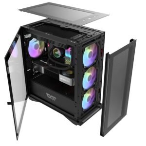 DARKFLASH AG-DF-DLM200-BK darkFlash DLM200 Black TG (No fans)