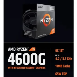 AMD AMD-4600G AMD Ryzen™ 5 4600G 3.7ghz Desktop Processor with Graphics