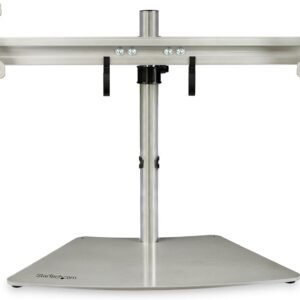 STARTECH ARMDUOSS Startech Desk-Mount Dual Monitor Mount-Swivel-Silver