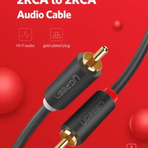 UGREEN AV104-10518 UGREEN 2RCA Male to 2RCA Male Cable 2m