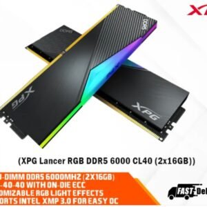 XPG ADATA-AX5U6000C4016G-DCLARBK XPG Lancer RGB DDR5 6000 CL40 (2x16GB) XMP/EXPO