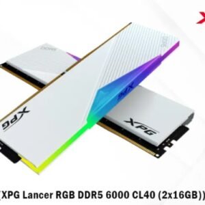XPG ADATA-AX5U6000C4016G XPG Lancer RGB DDR5 6000 CL40 (2x16GB) XMP/EXPO - White