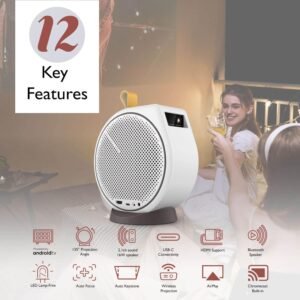 BENQ BENQ GV30 GV31 | 1080p Smart Portable Projector with Extra Bass