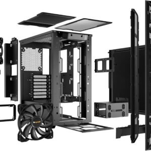 BE QUIET! BG034 be quiet! Pure Base 500 Solid Side Panel, Black