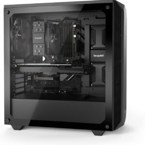 BE QUIET! BGW34 be quiet! BGW34 Pure Base 500 Window Black, ATX, midi tower computer case, tempered glass window, two preinstalled fans