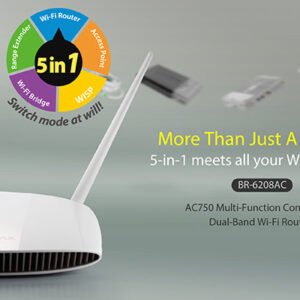 EDIMAX BR-6208AC EDIMAX AC750 Multi-Function Concurrent Dual-Band Wi-Fi Router
