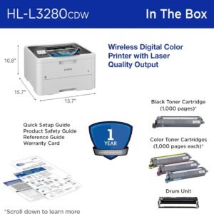 BROTHER BRHLL3280C HL-L3280CDW Single Function Color Laser Printer