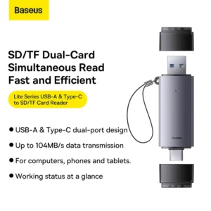 BASEUS BS-OH069 Baseus Lite Series USB-A & Type-C to SD/MICRO Card