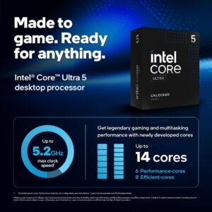 INTEL BX80768245KF Intel Core Ultra 5 245KF 4.2 GHz 14-Core LGA 1851 Processor