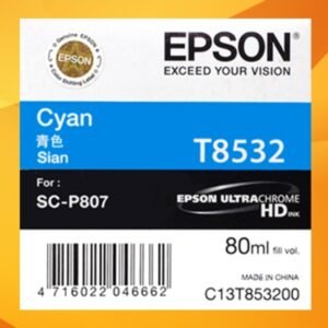 EPSON C13T853200 Epson P807 CYAN IC (80ML)