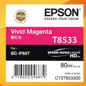 EPSON C13T853300 Epson P807 VIVID MAGENTA IC (80ML)