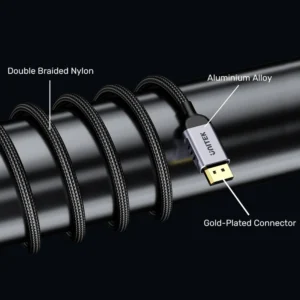 UNITEK C1626GY01-2M Gaming 8K@120Hz DisplayPort 2.1 Cable