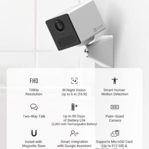 EZVIZ CS-CB2-BK EZVIZ CB2 2MP Wi-Fi Smart Home Battery Camera