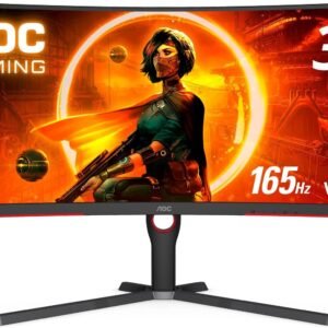AOC CU34G3S/69 AOC CU34G3S 34" Frameless Curved Ultrawide Gaming Monitor, WQHD 3440 x1440, 165Hz 1ms, FreeSync Prem