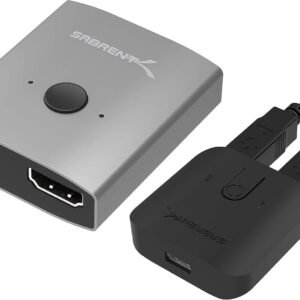 SABRENT DA-HSW25 Sabrent 2-Port 4K Dual HDMI Sharing Switch