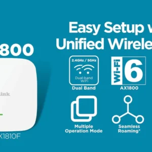 D-LINK DAP-X1810F D-LINK AX1800 Wi-Fi 6 Dual-Band PoE Access Point
