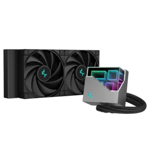 DEEPCOOL DC-LT520 Deepcool LT520 BLACK, 240mm AIO, 2 x FK120 Non rgb fan, (LGA 1700 Ready Out Of Box)
