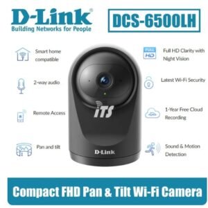 D-LINK DCS-6500LH Compact Full HD Pan & Tilt Wi-Fi Camera