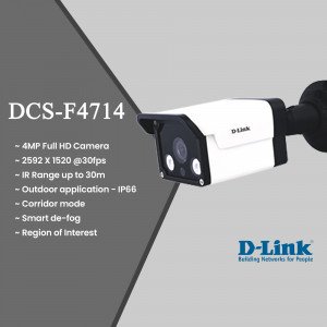 D-LINK DCS-F4714 4MP Day & Night Outdoor Fixed Bullet Network Camera