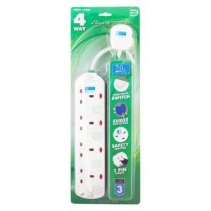 DAIYO DE294-2M Daiyo 4 Way Elegant Extension Socket Strip 2m